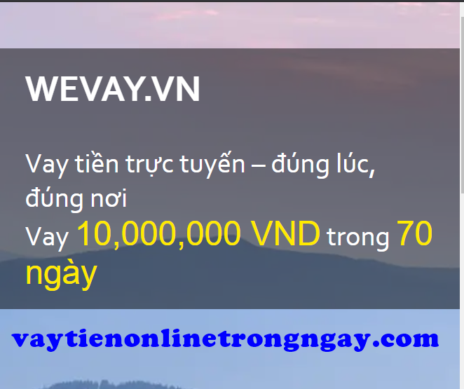 Vay tiền Wevay